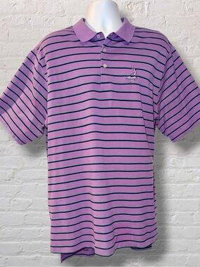 Polo Golf Ralph Lauren Pinehurst 1895 Polo Men’s XL Purple Striped Golf Cotton